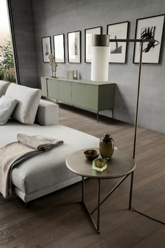 LUCIGNOLO - Painted metal floor lamp / coffee table by ESTEL GROUP - view 3